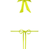 Luxe Multi Way Triangle Bikini Top, Green