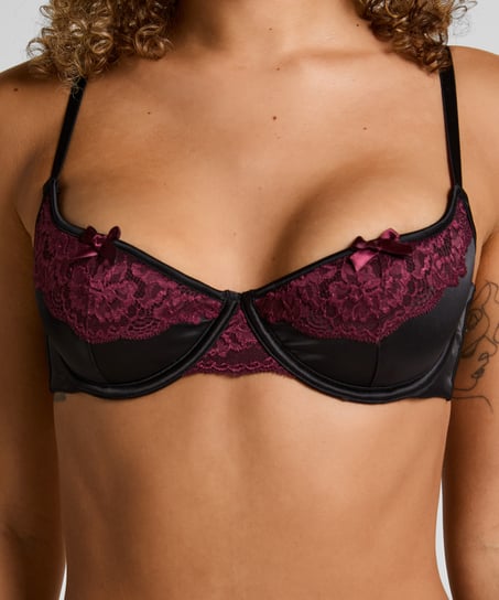 Ambra Padded Underwired Bra, Black