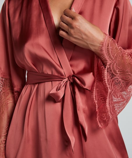 Satin Kimono, Pink