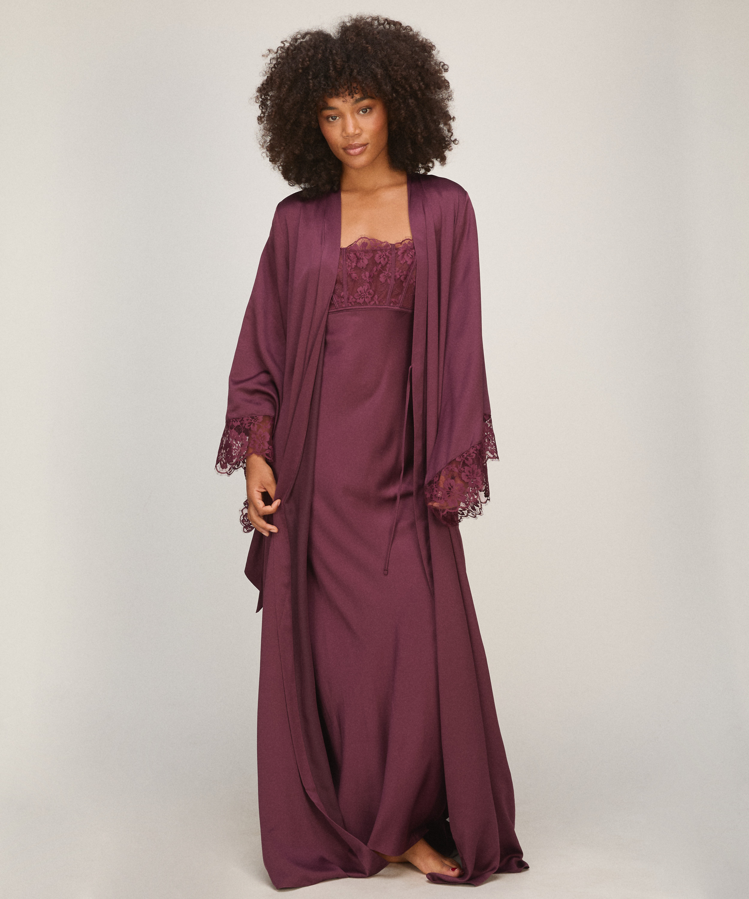 Long Slipdress Lana , Purple, main