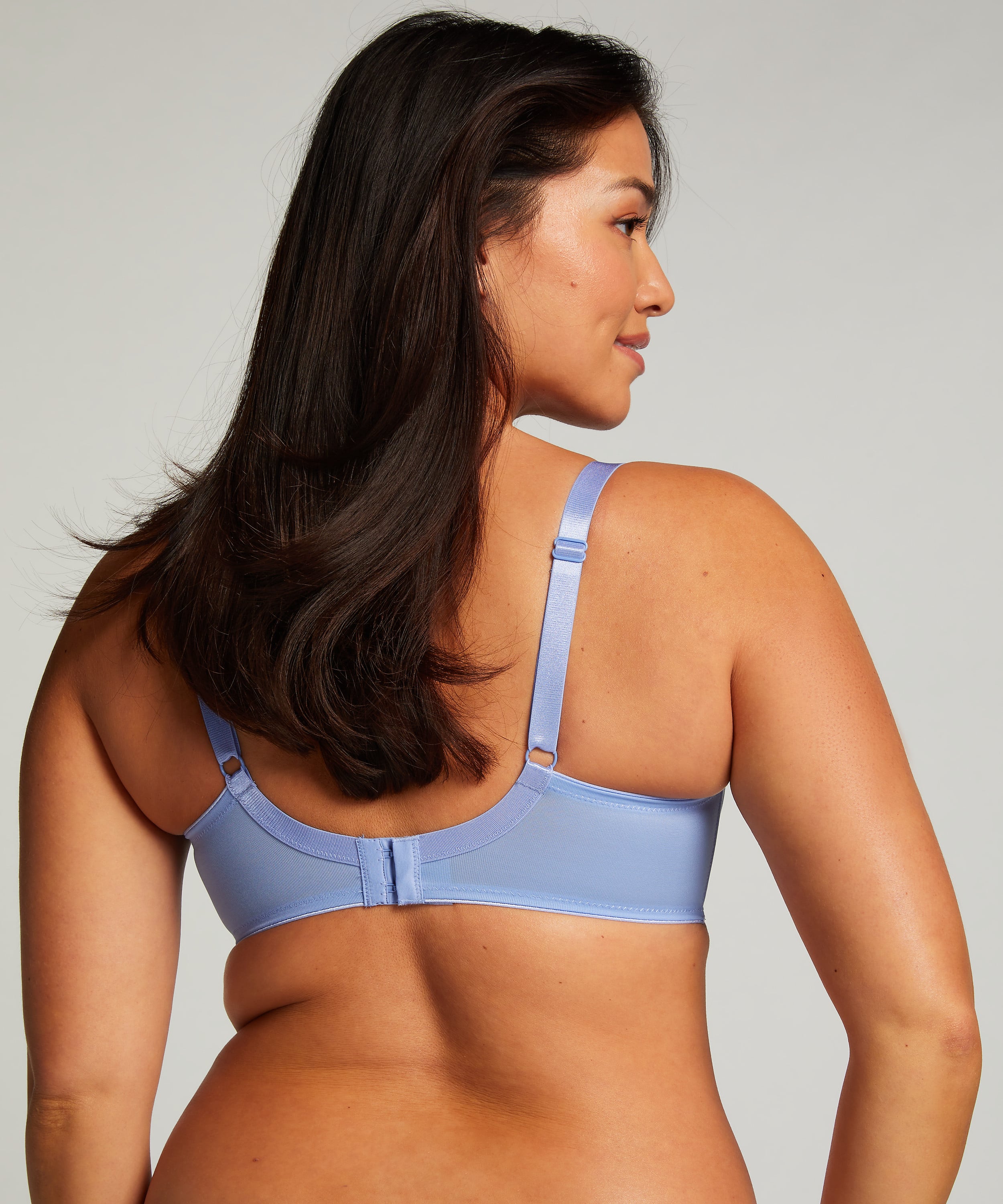 Nina Non-Padded Underwired Minimizer Bra, Blue, main
