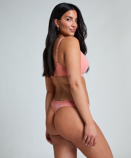 Lola Padded Non-Wired Bra, Pink