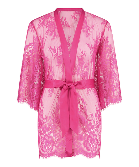 Isabelle Lace Kimono, Pink