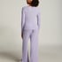 Henley Pyjama Top, Purple