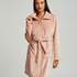 Fleece Zip Bathrobe, Pink