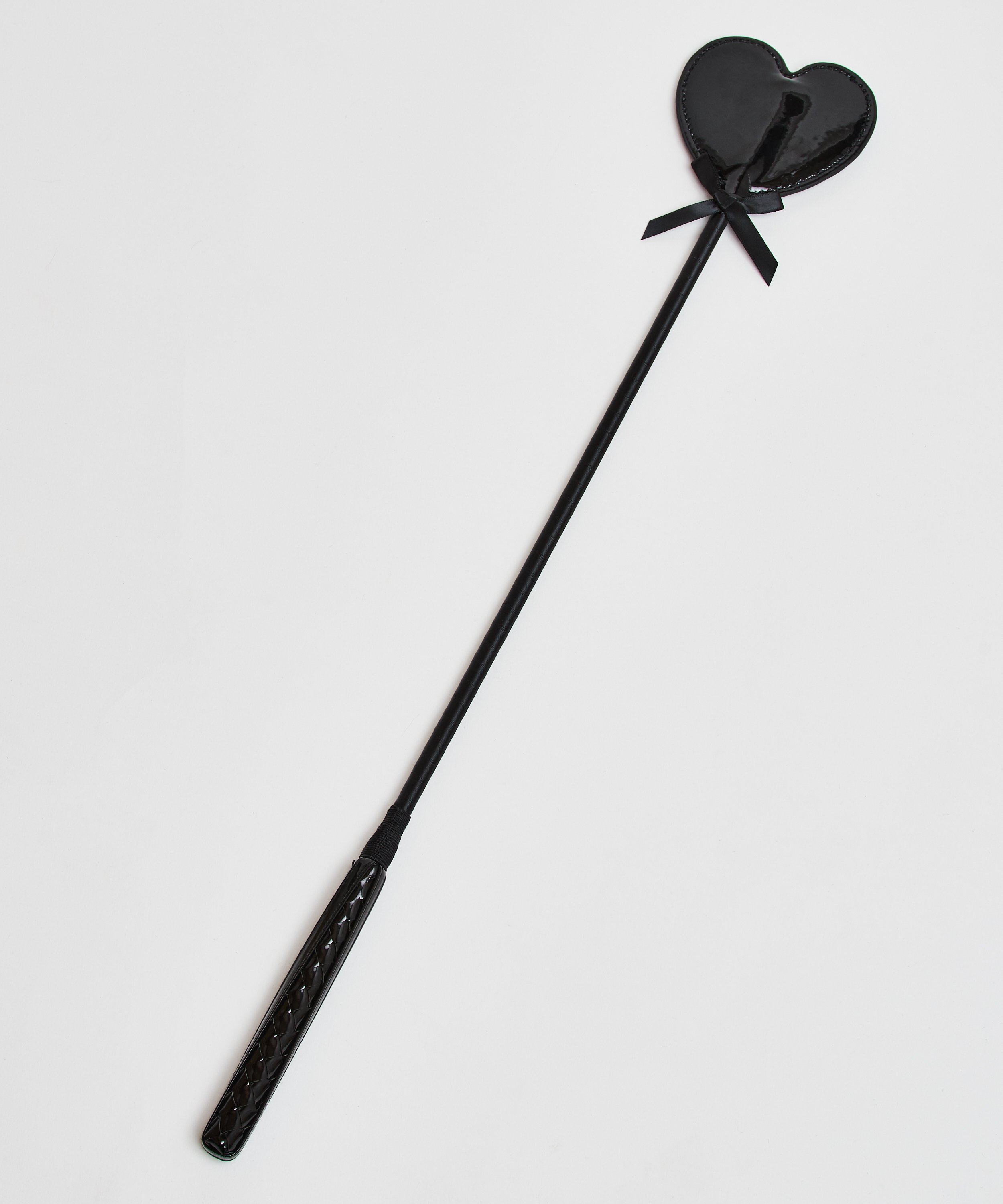 Leather-look private whip, Black, main