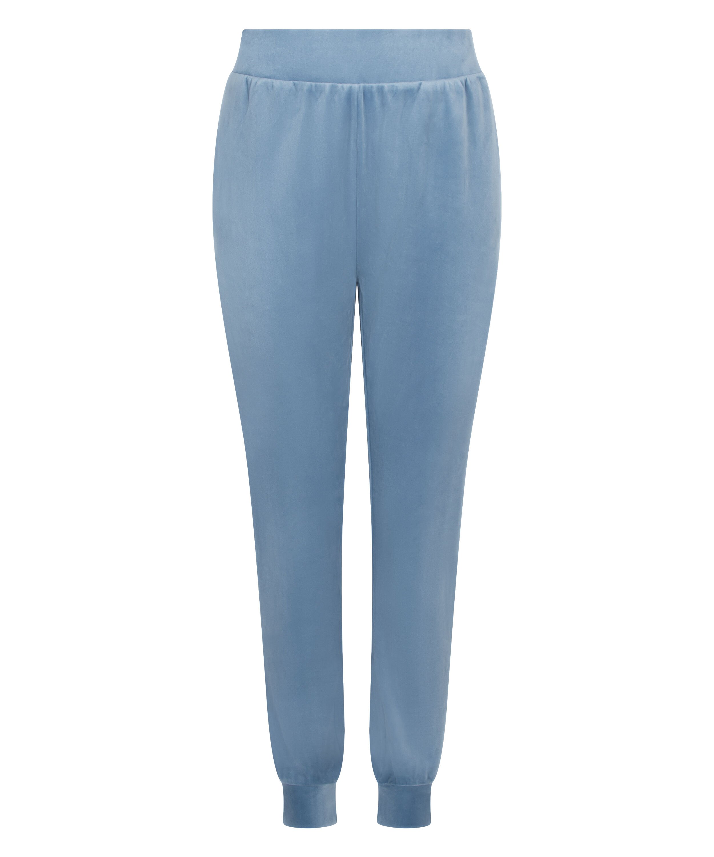 Petite Velours Jogging Bottoms, Blue