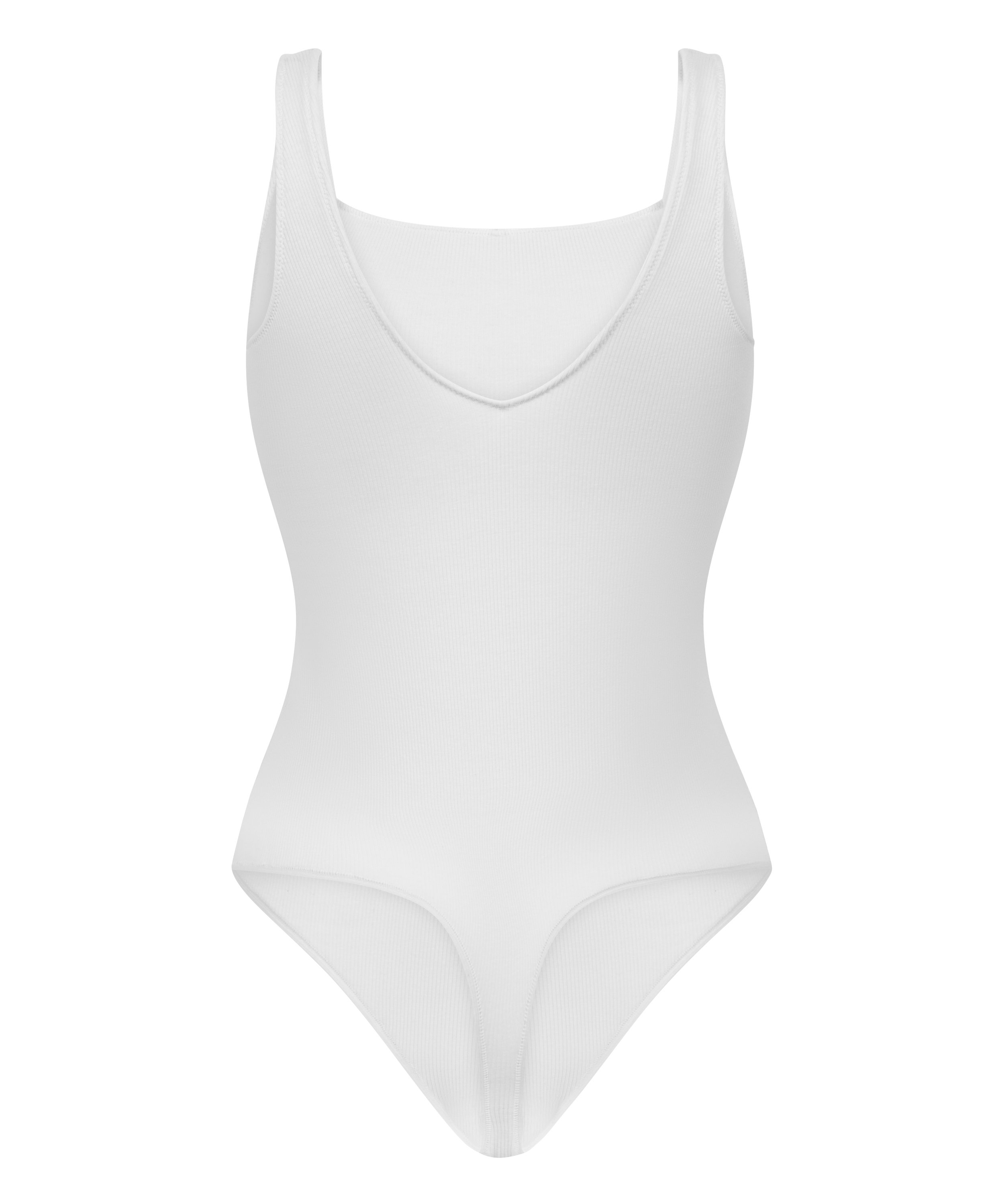 Cotton Rib Body, White, main