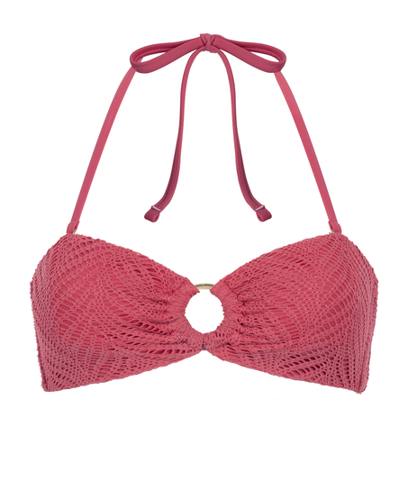 Lanai Bandeau Bikini Top, Pink