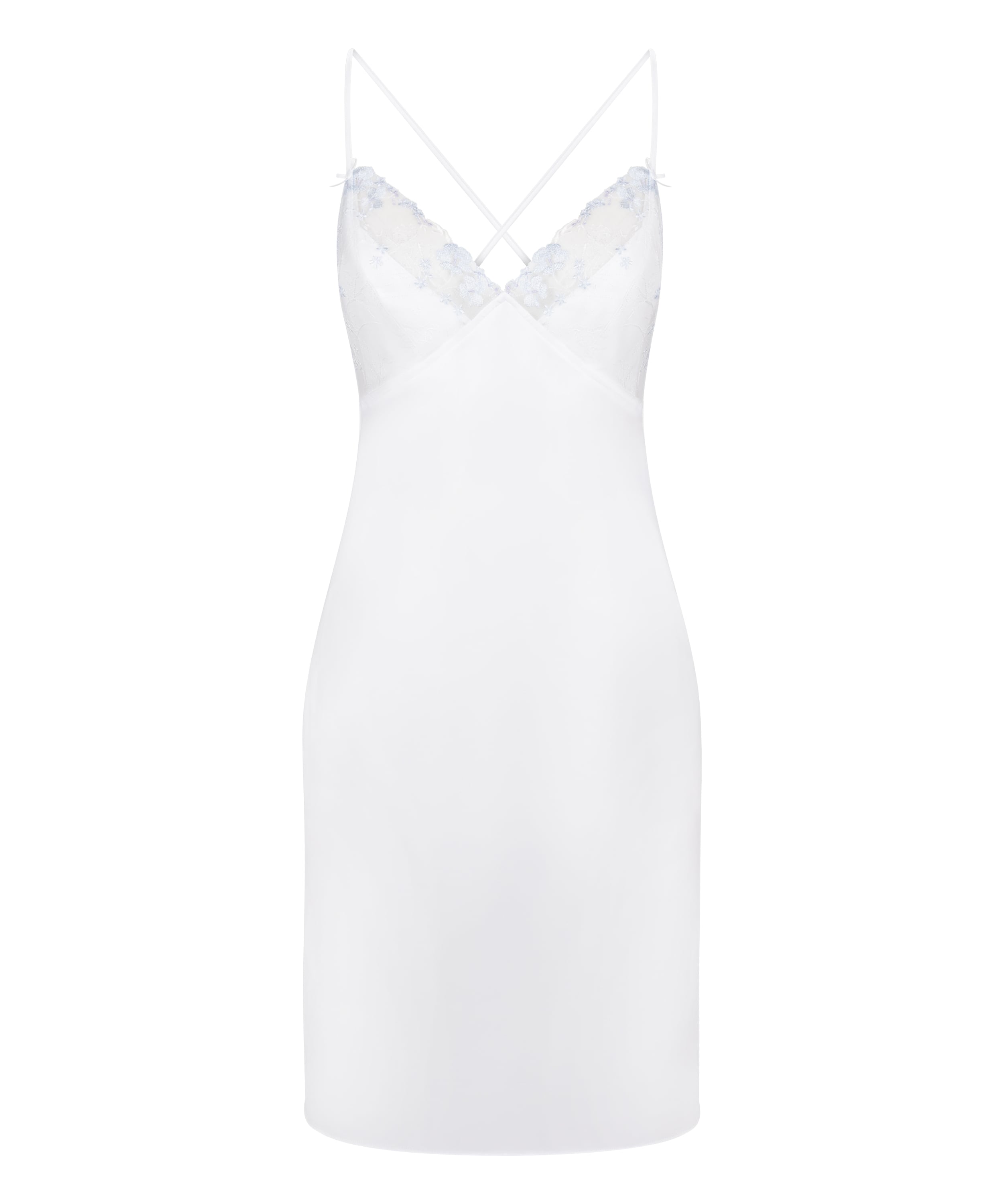 Peonie Slipdress Satin, White, main