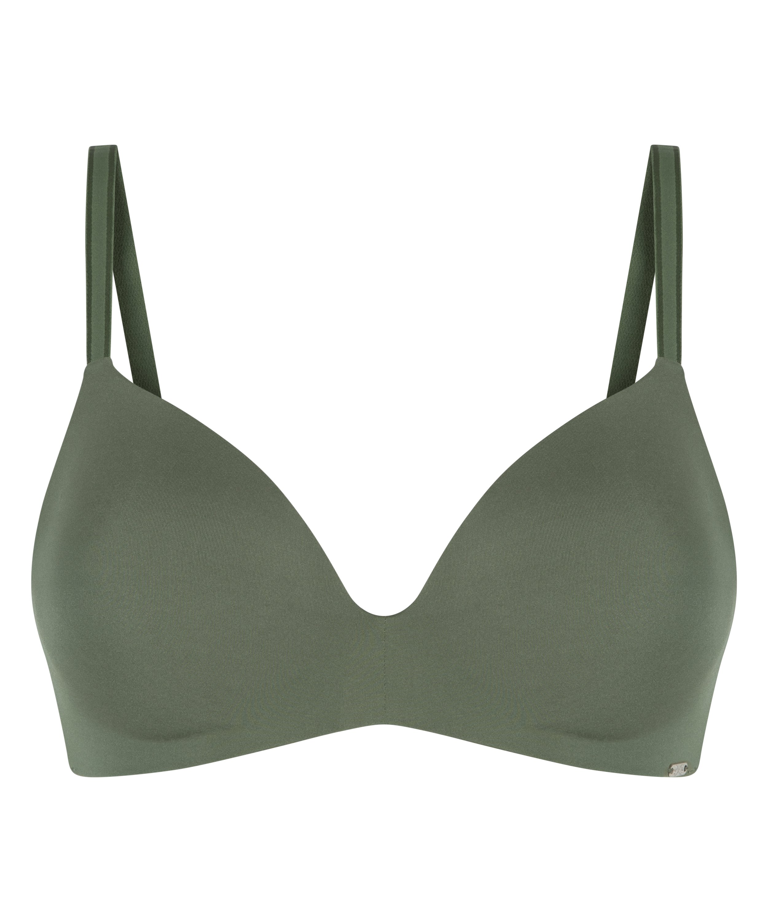 Mona padded non-underwired bra, Green, main