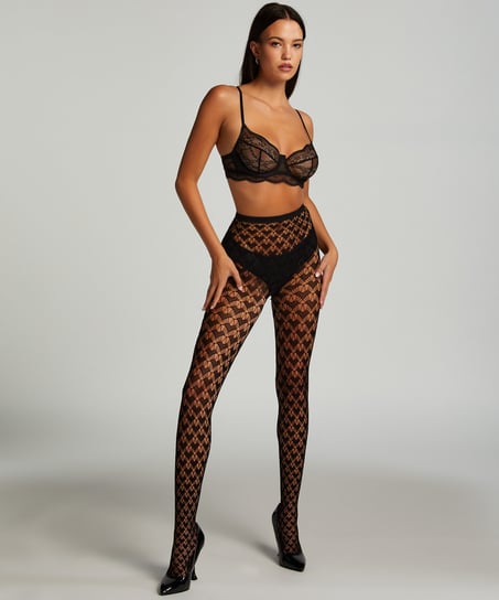 Tights Fishnet Hearts - Tights