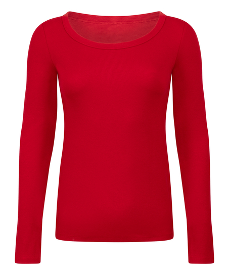 Cotton Pyjama Top, Red