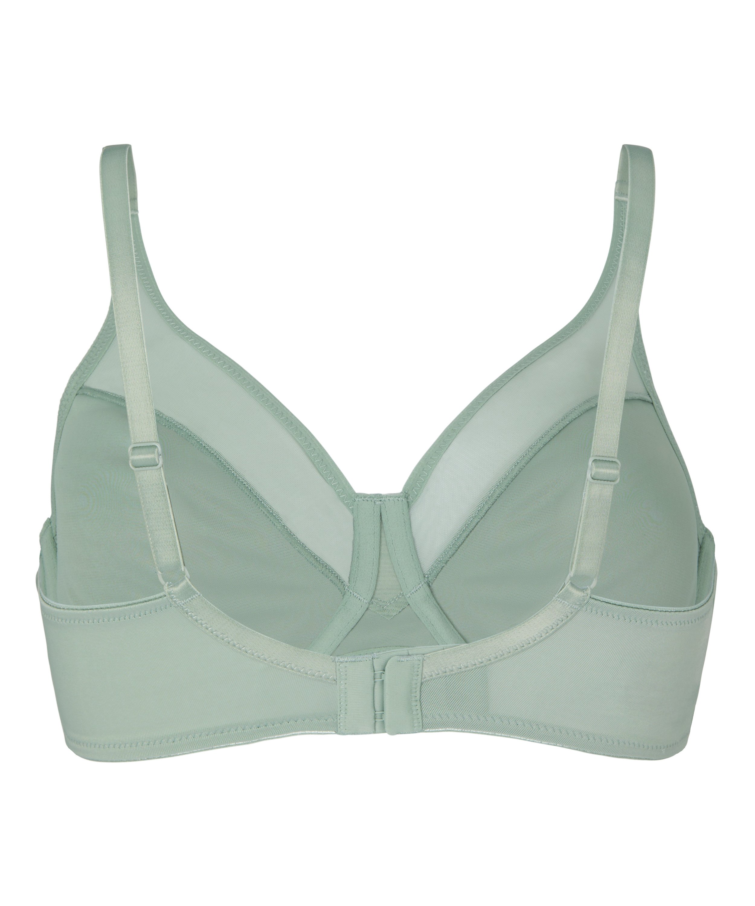 Nina Non-Padded Underwired Minimizer Bra, Green, main