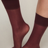 Sheer Socks Back Seam, Purple