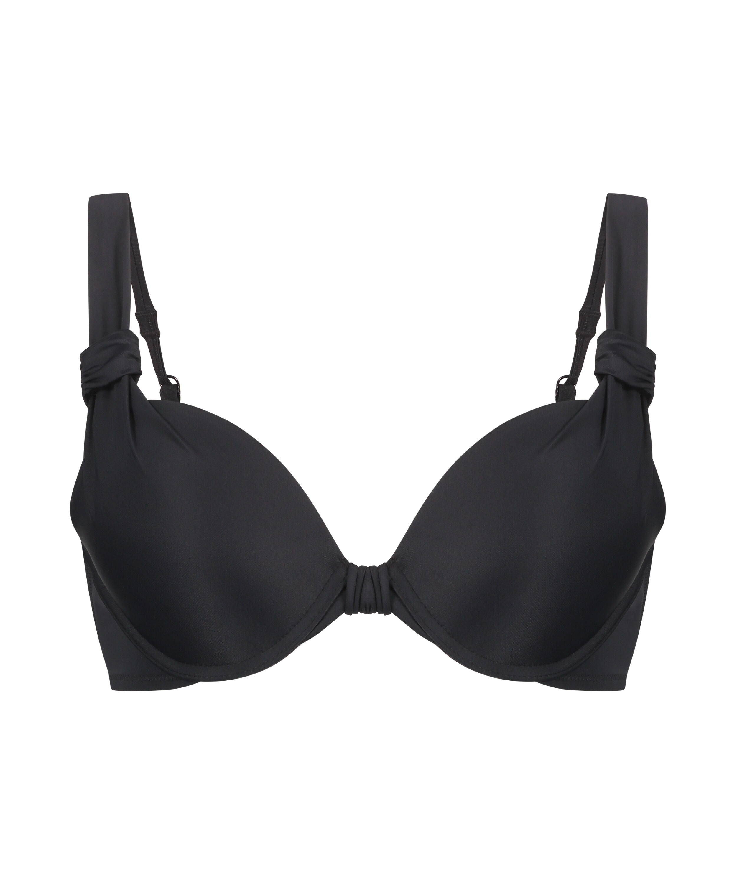 Luxe padded push-up bikini top Cup A - E, Black