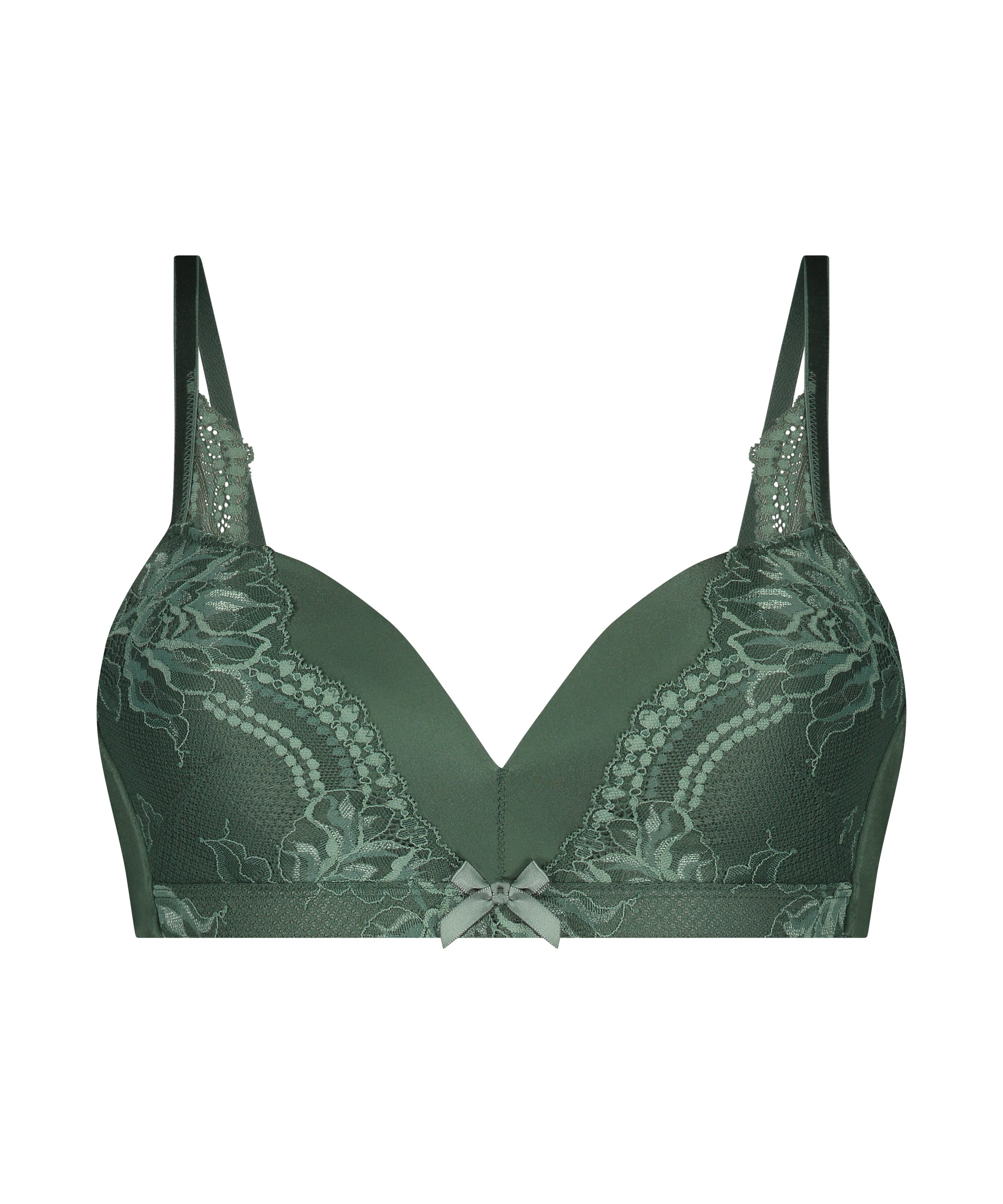 Lycke Padded Non-Wired Bra, Green, main