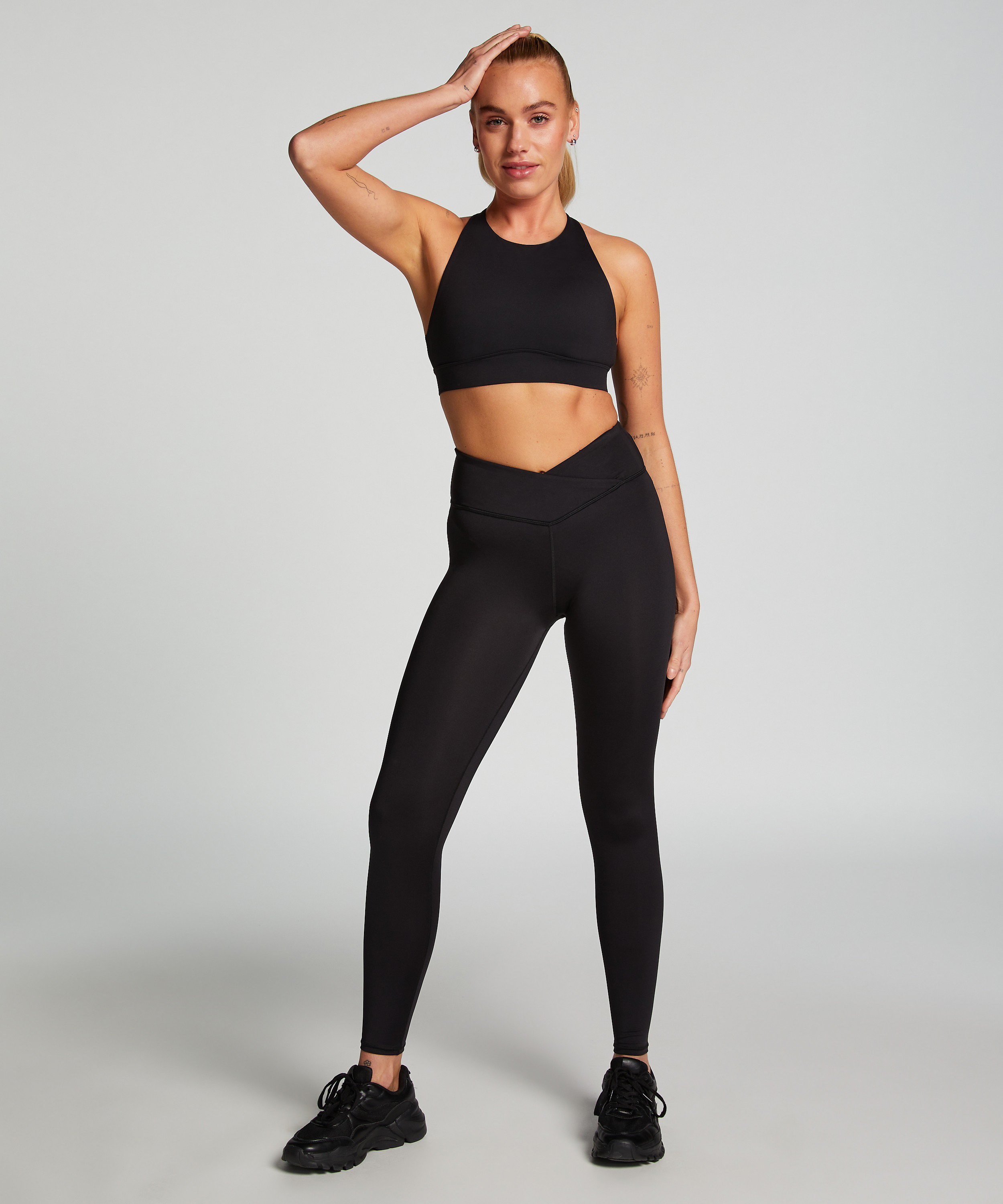 HKMX Sports Bra Level 1, Black, main