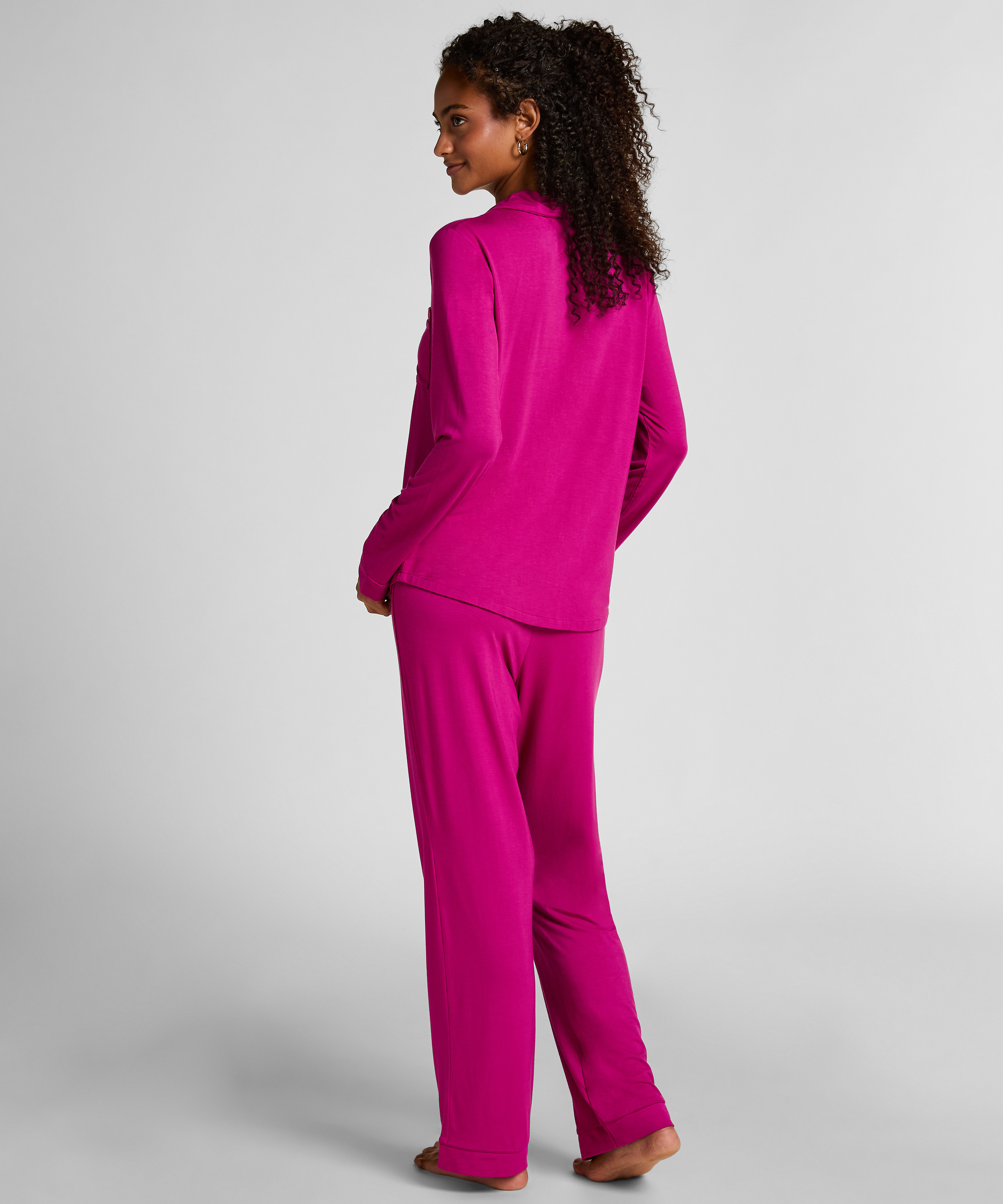 Essential Jersey Long-Sleeved Jacket, Pink, main