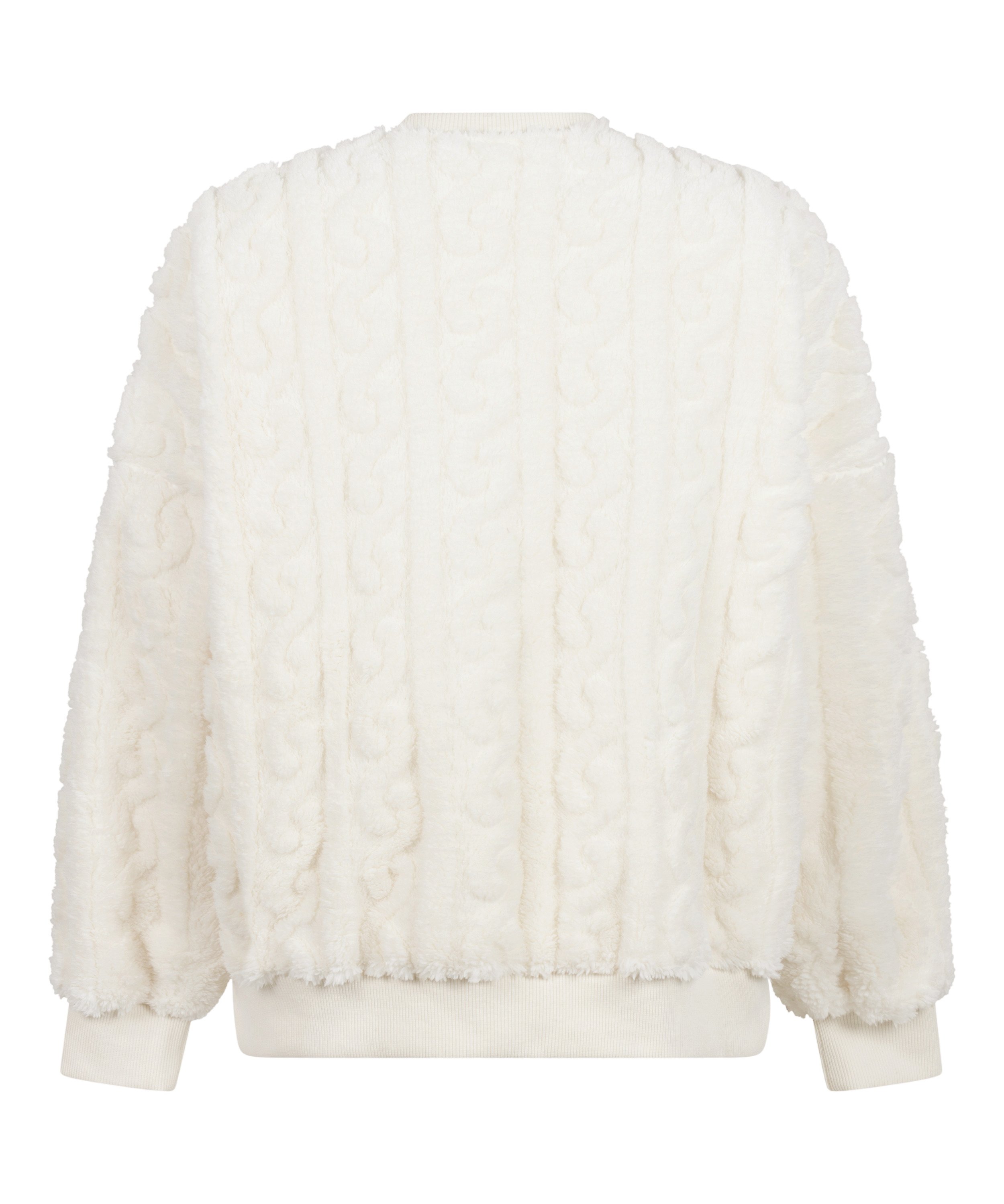 Top Cable Fleece, White, main