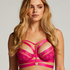 Sadie Non-Padded Longline Underwired Bra, Pink