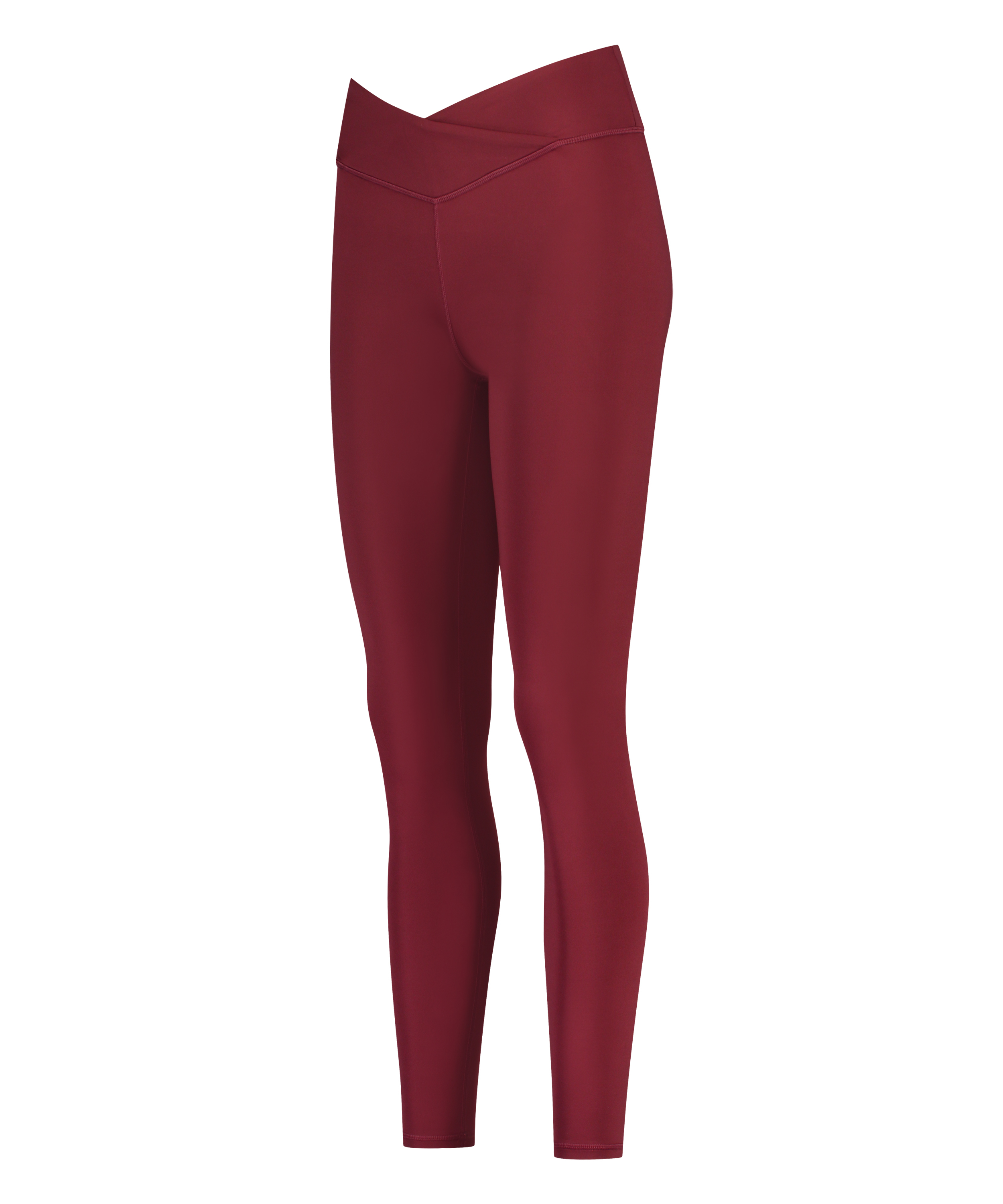 HKMX Crossed High Waisted Leggings, Red, main