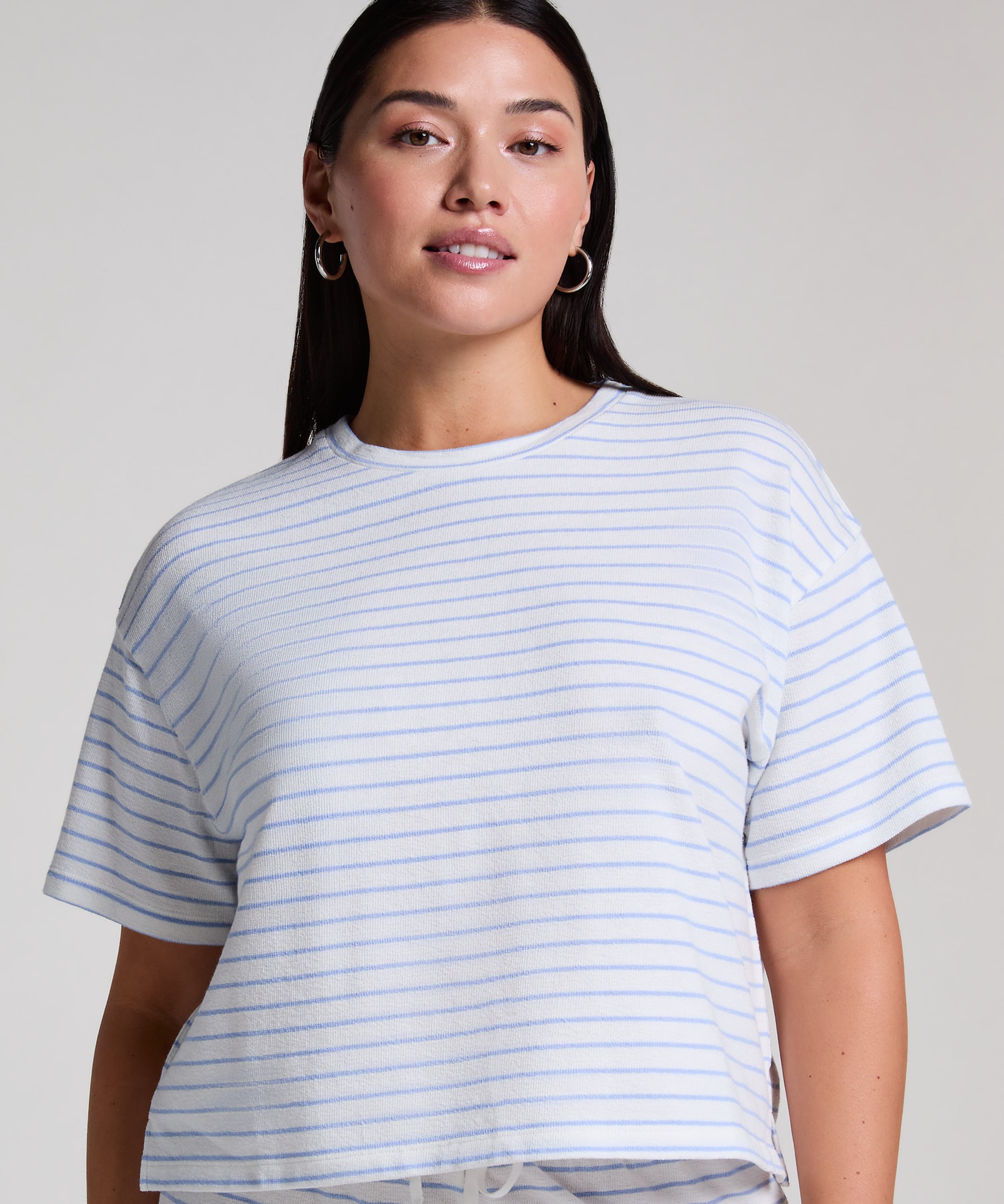 Pyjama Top, Blue, main