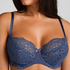 Marine Non-Padded Underwired Bra, Blue