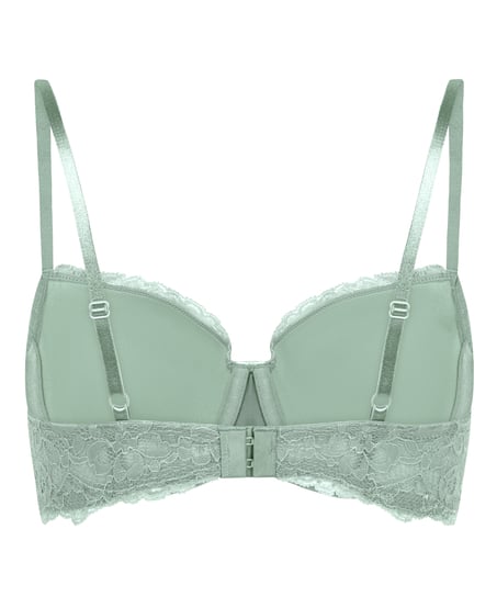 Marine Padded Underwired Bra, Green