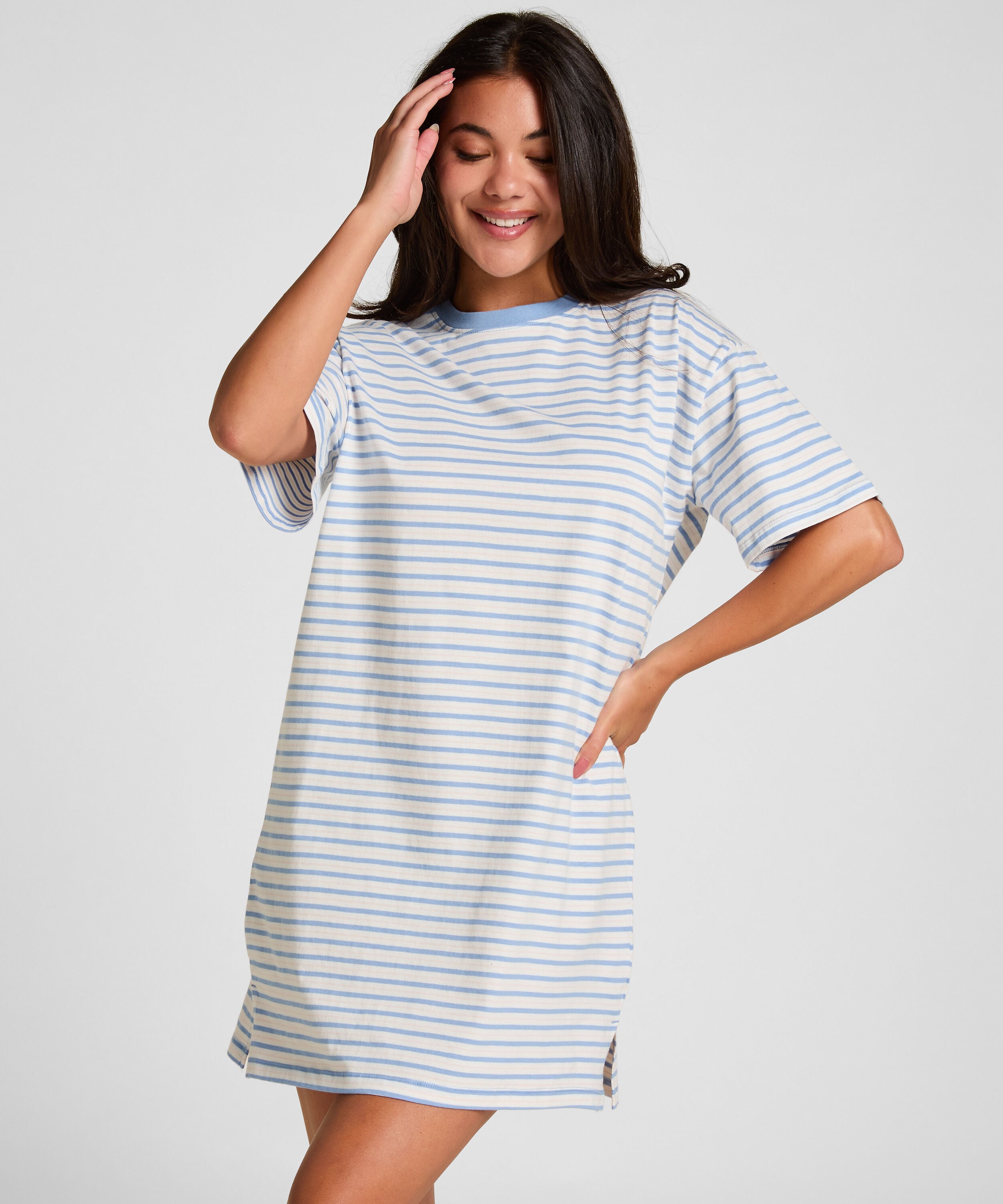 Roundneck Nightshirt, Blue