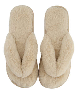 Lady slippers Cosy, Beige