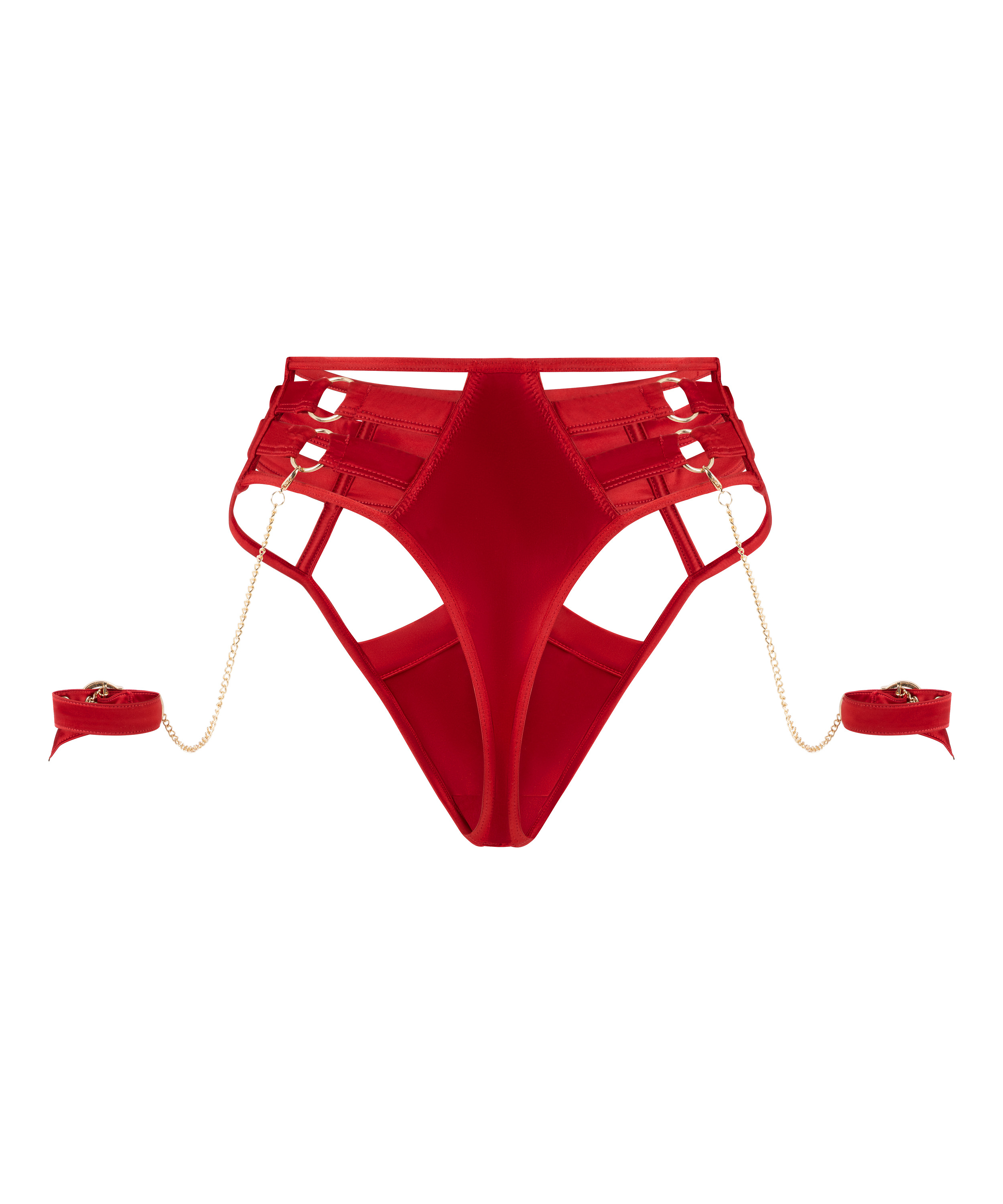 Noeki High-Waisted Highleg Thong, Red, main