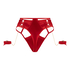 Noeki High-Waisted Highleg Thong, Red