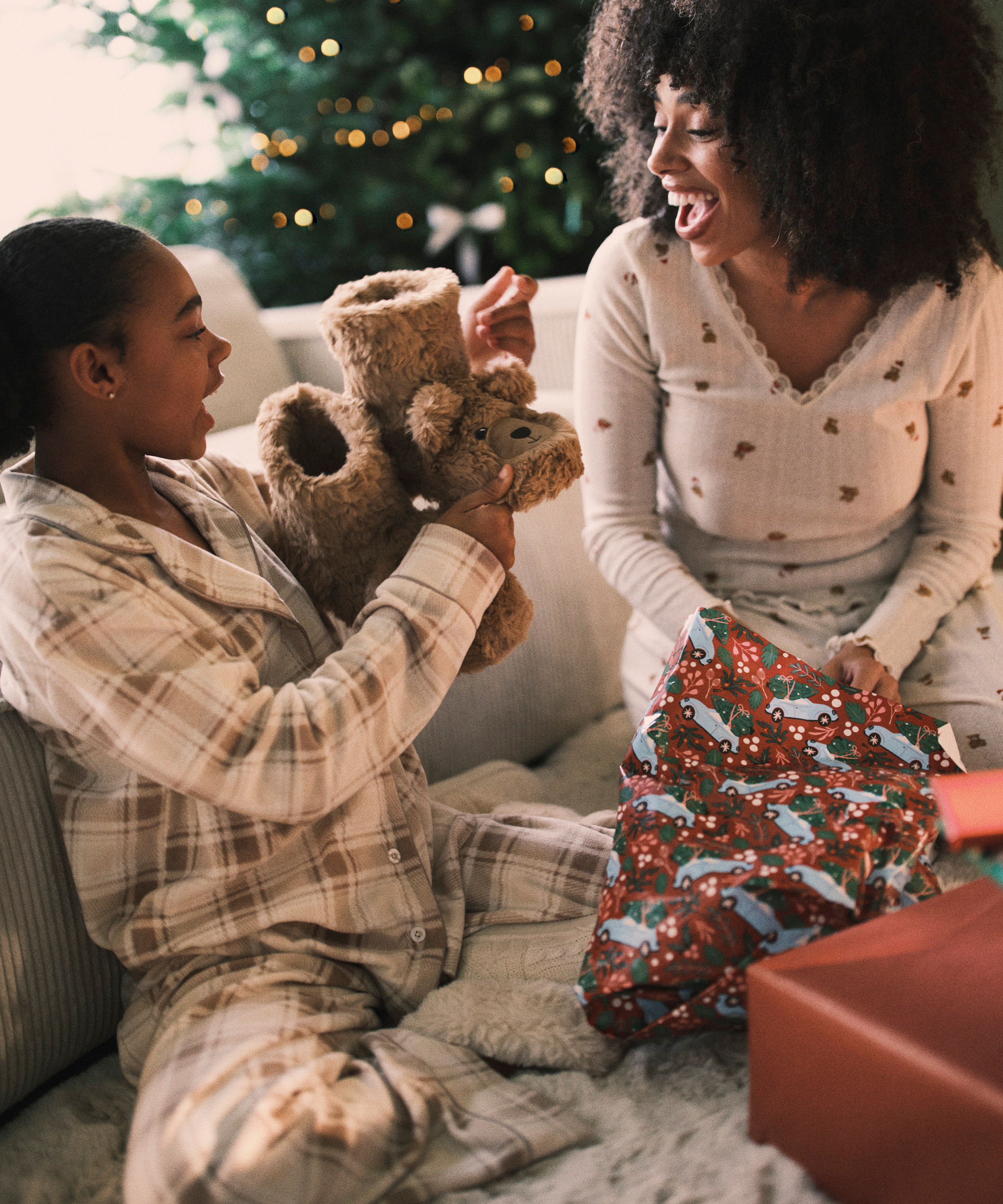 Slippers Teddy Bear, Beige, main