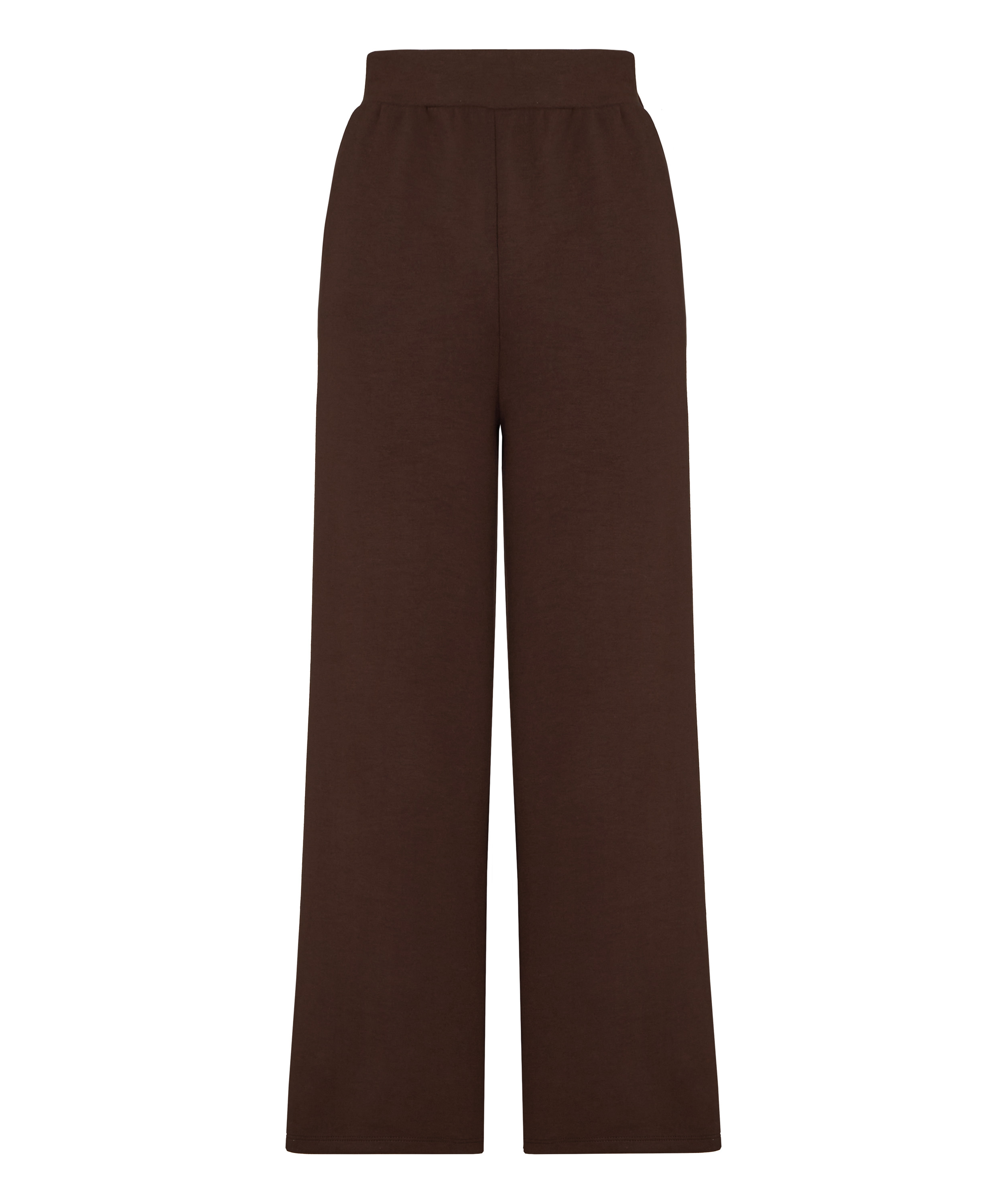 Pant viscose wide leg, Brown, main