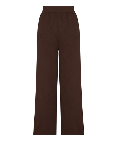 Pant viscose wide leg, Brown
