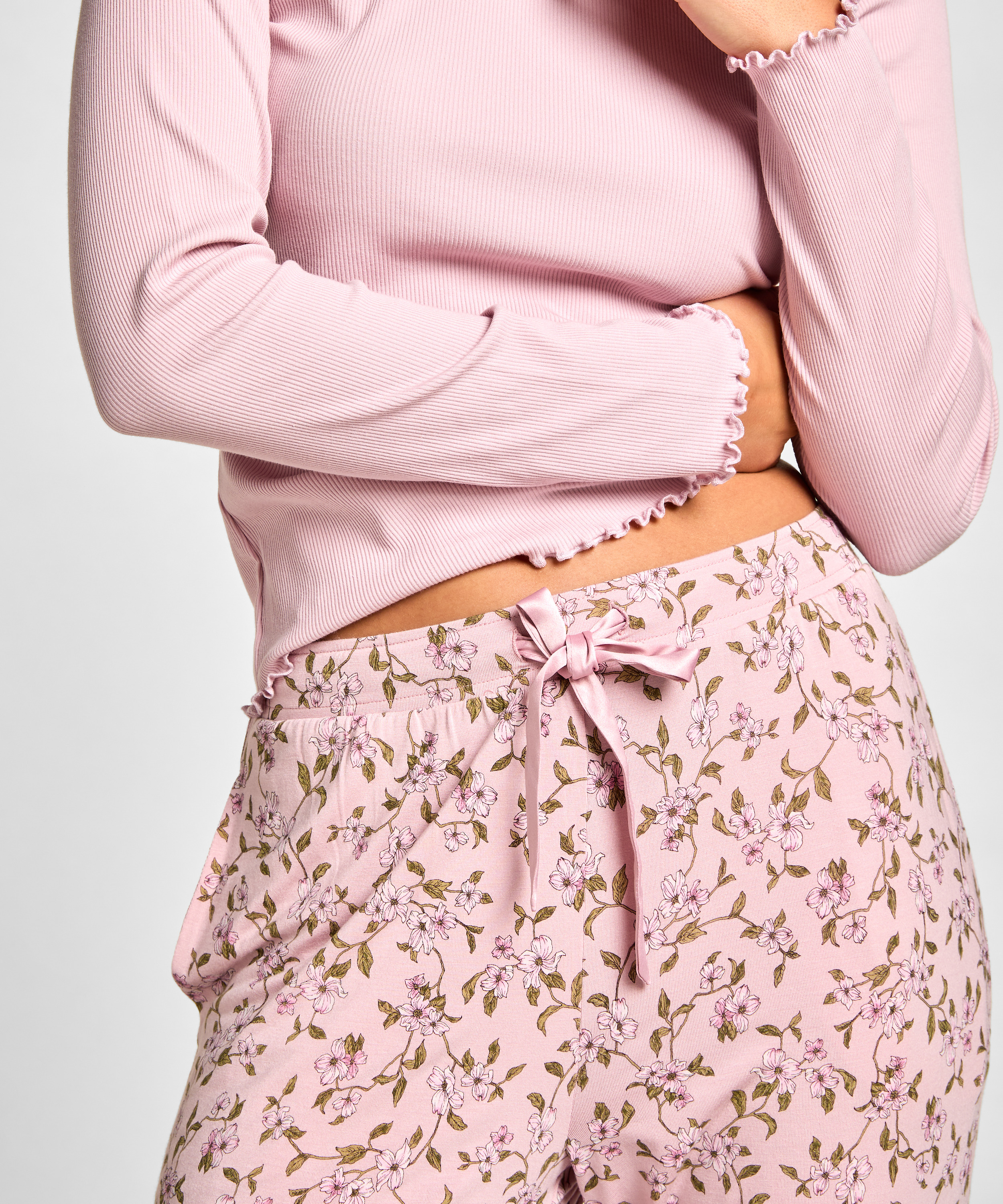 Jersey Pyjama Pants, Pink, main