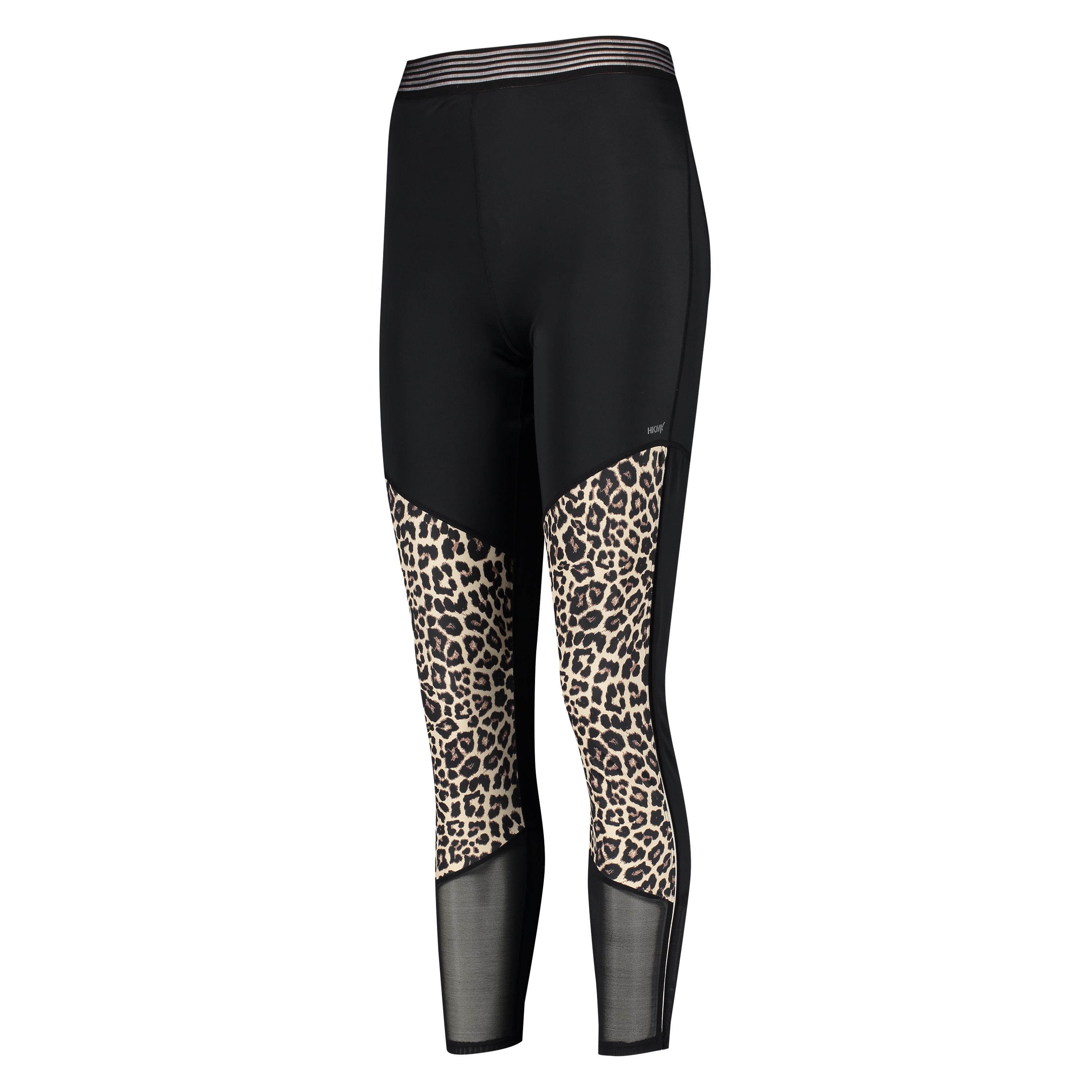 HKMX Leopard High waisted sports leggings, Gray, main