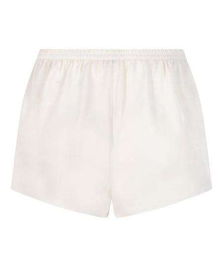 Short Satin Minimal, White