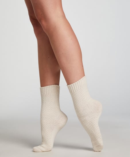 1 pair of knitted socks, Green