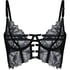 Non-Padded Underwired Longline Bra Bea, Black