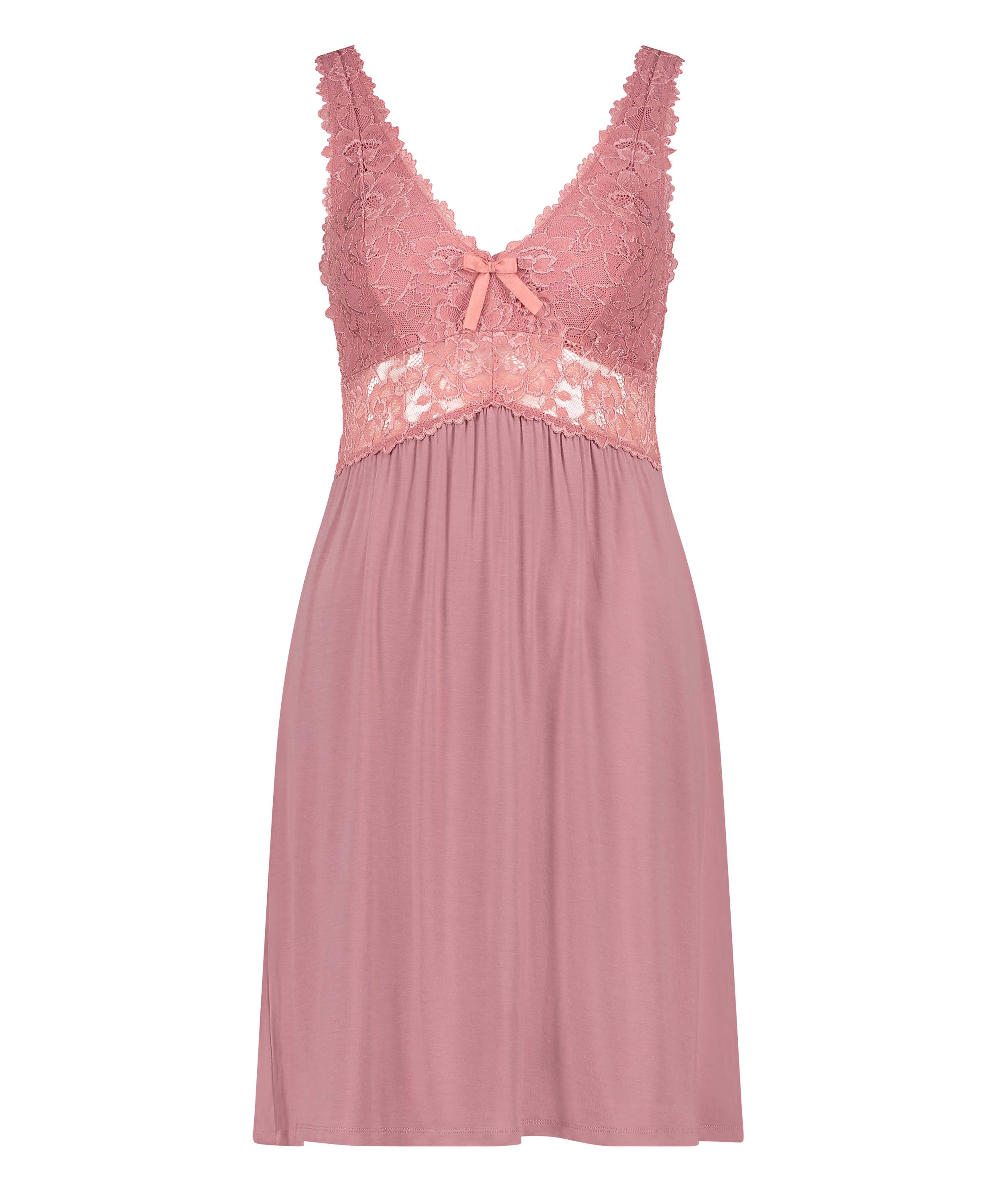 Nora Lace Slip Dress, Pink, main