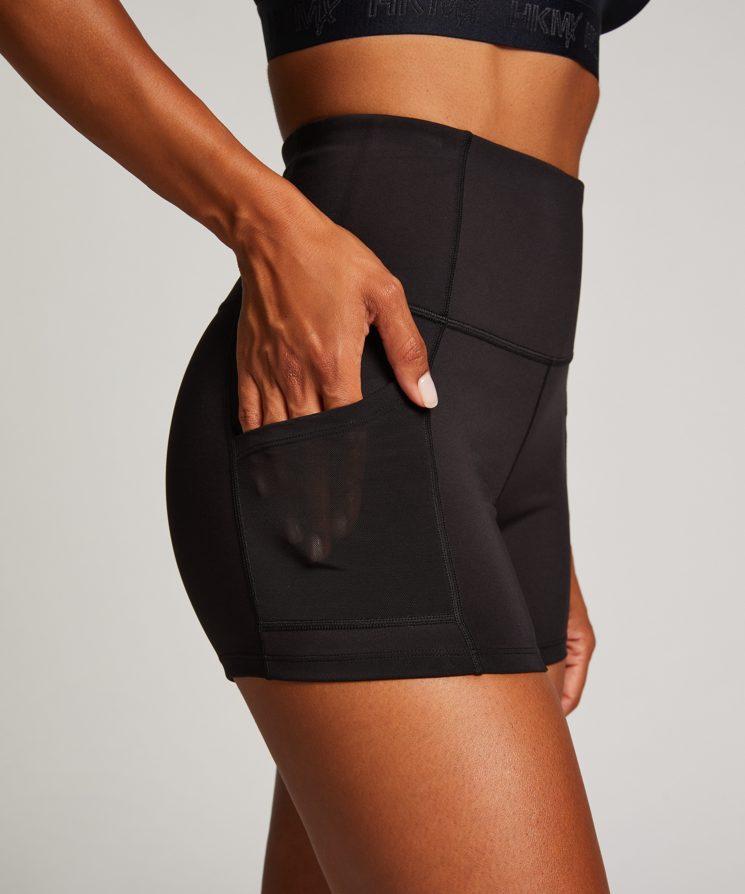 HKMX High waist shorts Oh My Squat, Black, main