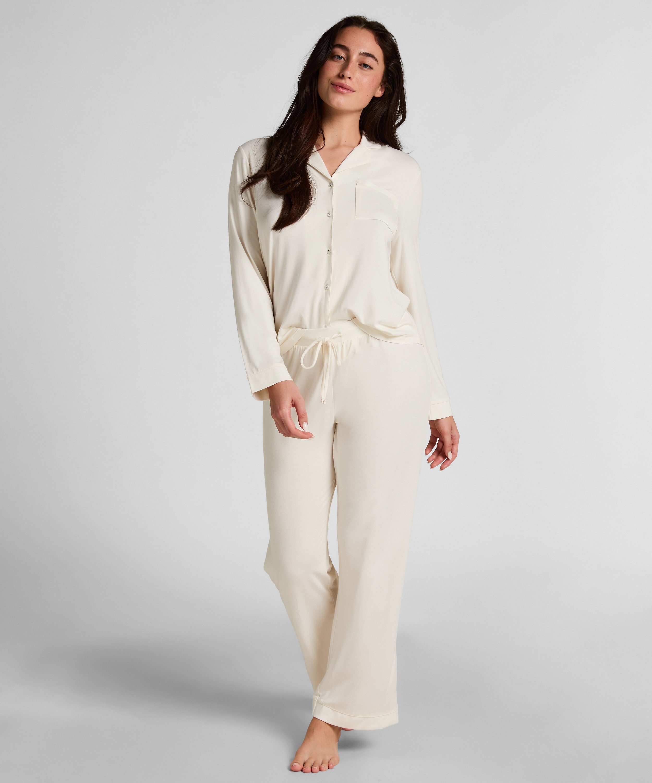 Essential Jersey Long-Sleeved Jacket, White, main