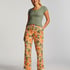 Henley Short Sleeved Pyjama Top, Green