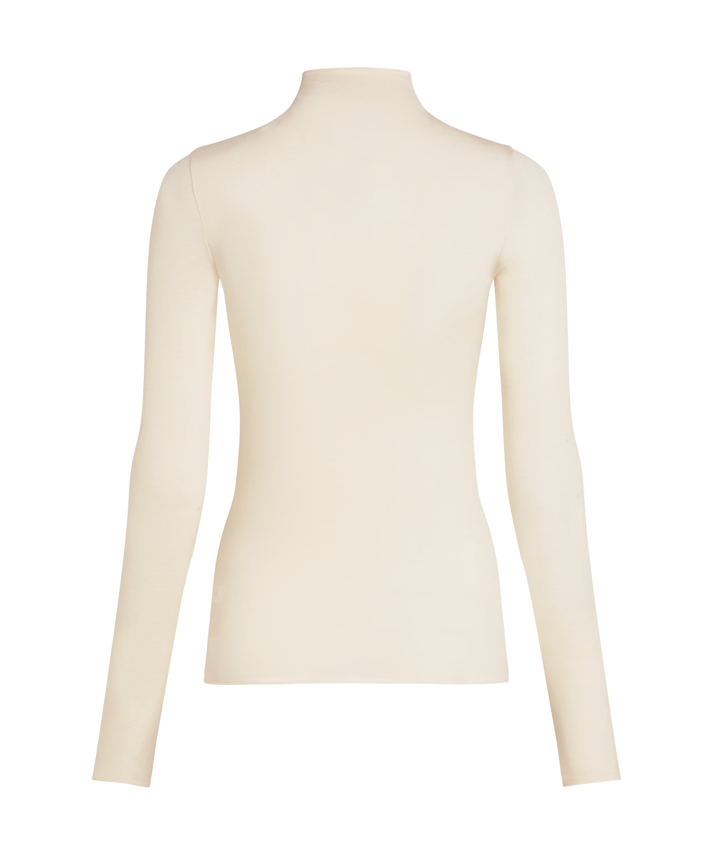 super soft Turtleneck shirt with Cashmere, White, main