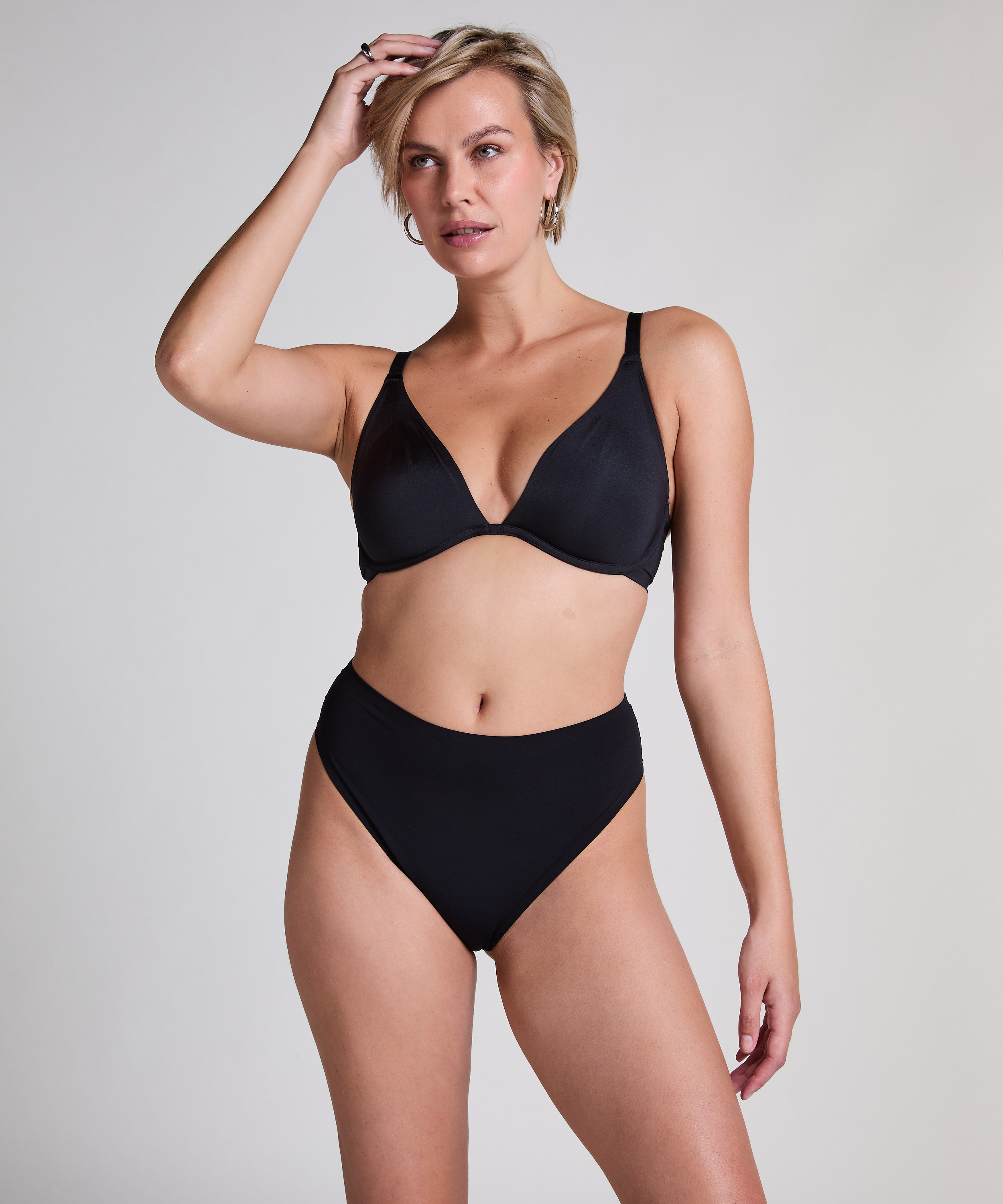 Smooth Thong, Black, main