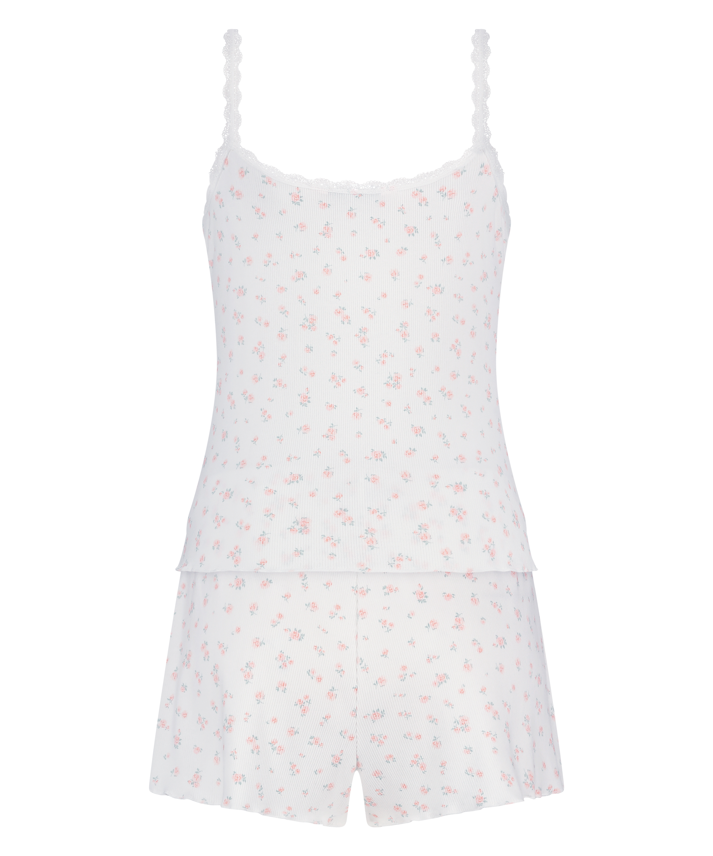 Pyjamaset Rib, Pink, main