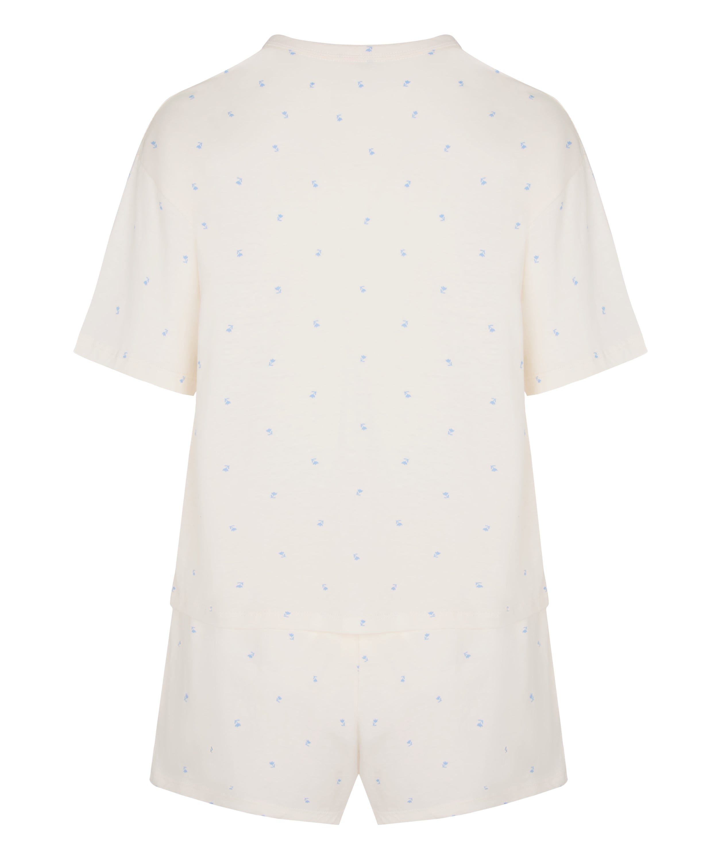 Pyjama Set Cotton, White, main