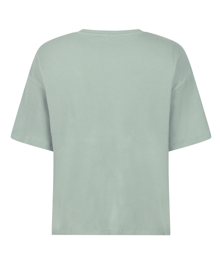 Pyjama Top Waffle, Green